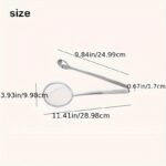 Stainless Steel Kitchen Strainer Spoon & Tongs - High-Temperature Resistant, Perfect For Frying Foods - Image 2