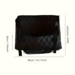 Large Capacity Car Seat Back Organizer - Durable Faux Leather Storage Mesh Bag With Hanging Mount, Lightweight Auto Interior Accessory Organizer - Image 2