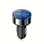 Baideluo 5-Port Car Charger With Led Display - Fast Charging For Multiple Devices, Universal 12-24V Adapter For In-Car Use, Car Charging Solution|Modern Car Charger|Compact Charger, Without Battery - Image 3