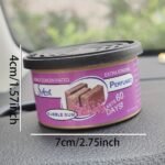 1Pc Car Air Freshener Jar, Jasmine/ Strawberry/ Bubble Gum/ Vanilla Cherry Aroma Diffuser, Car Interior Accessories - Image 2