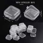 30Pcs Transparent Plastic Jewelry Storage Boxes With Lids, Mini Square Containers For Beads, Earrings, Small Crafts Organization, Home Bedroom Accessory Box, Craft And Sewing Supplies Storage - Image 4