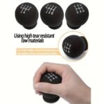 1Pc Silicone Gear Shift Knob Cover - Non-Slip, Dustproof, High-Quality Latex Material, Fit For Most Vehicles, Black With White Stitching & Numbered Gears (1-5 R), Car Interior Accessories, Gear Shift Accessories, Sleek Car Accessory, Practical Design - Image 6