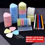 10Pcs Erasable Fabric Tailor Chalk Set, Multicolor Sewing Pattern Marking Tool, Clothing Patchwork Diy Needlework Accessories In Box - Image 6