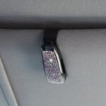1Pc Car Sunshade Multifunctional Clip, Rhinestone Decor Car Sun Visor Glasses Holder - Image 18