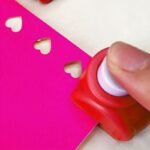 1Pc Mini Cute Heart-Shaped Paper Punch, Manual Handheld Embossing Tool For Diy Crafts, Plastic Material, Uncharged, No Battery Required - Image 9