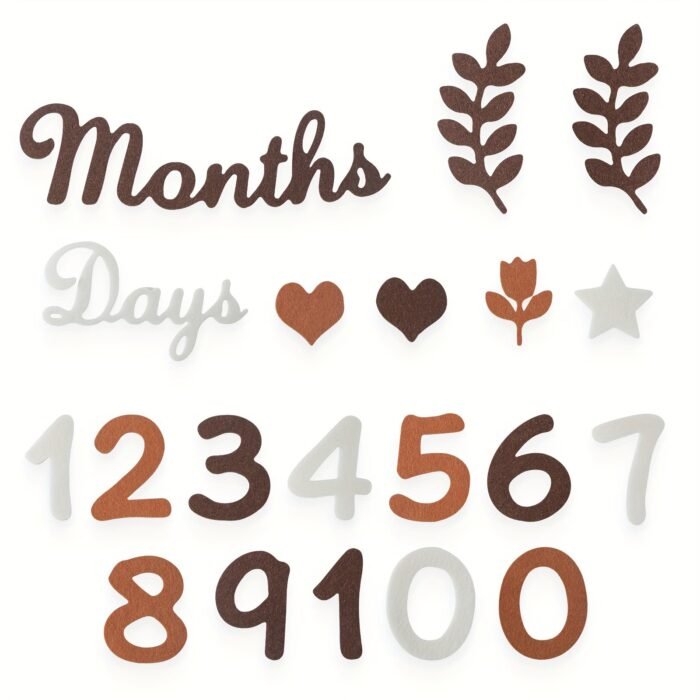 1 Set Non-Woven Fabric Milestone Cards, Milestone Marker Cards, Cute Growth Record Cards - Image 4