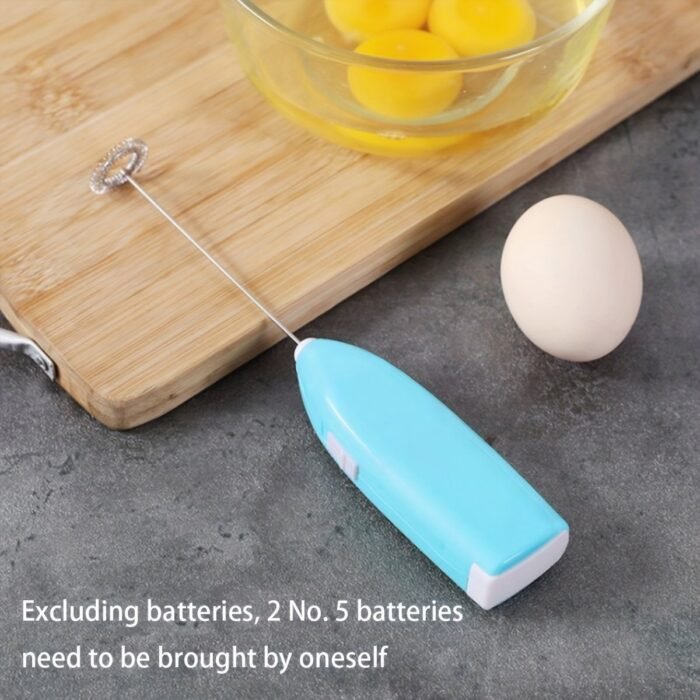 1Pc Stainless Steel Electric Milk Frother & Drink Mixer - Ultra-Fast Handheld Blender For Coffee, Lattes, Cappuccino, Matcha, Hot Chocolate & Creamer | 304 Stainless Steel, Battery-Powered, 36V, Coffee Blender - Image 5