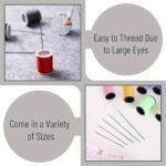 A Set Of 15 Large-Eye Sewing Needles, Suitable For Home Use, Hand Sewing, Quilting For The Elderly, With Large Holes For Easy Threading, Suitable For Fine Embroidery And Cross-Stitching. - Image 6