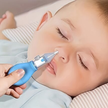 1Pc Baby Nasal Aspirator, Silicone Nasal Aspirator For Baby, Pump Type Newborn Snot Cleaner, Baby Essentials For Newborn