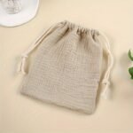 1Pc Bear Print Drawstring Storage Bag, Multifunctional Portable Organizer For Stroller, Home Dustproof, Diaper & Candy Packaging, Hand Washable Mommy Bag - Image 11