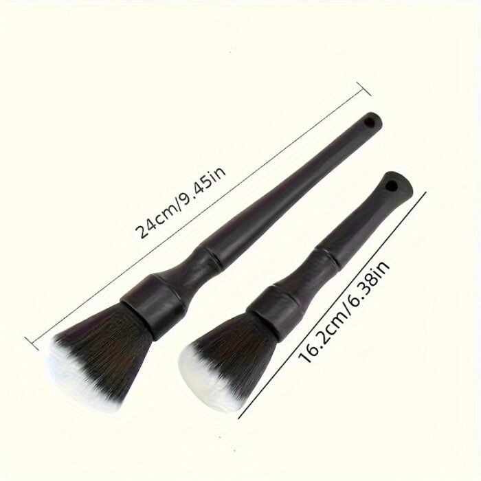 1Pc Car Interior Detailing Brush, Soft Bristle Cleaning Brush Dusting Brush, Boat/Car Interior Cleaning Tool, Auto Detail Brush Boat/Car Dash Duster Brush (Black), Christmas Gifts - Image 2