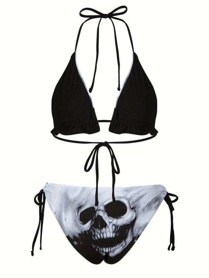 New Factory Wholesale European And American Fashion Printed Bikini Swimwear Show Sexy Curves - Image 2