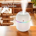 Usb-Powered Humidifier - Modern White Design With Colorful Accents, Ideal For Bedroom, Living Room, Desk, And Car - Enhances Ambiance With Soft Glow, Bedroom Humidifier | Modern Humidifier | Usb Powered Device, Humidifier For Home - Image 3