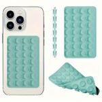 1Pc, Double-Sided Silicone Mobile Phone Suction Cup, Car Holder For Mobile Phones, Strong Adhesive Bracket, Suitable For Kitchen, Bathroom And Makeup Mirror, Iphone And Android, Suitable For Selfie And Video Recording, Gift - Image 4