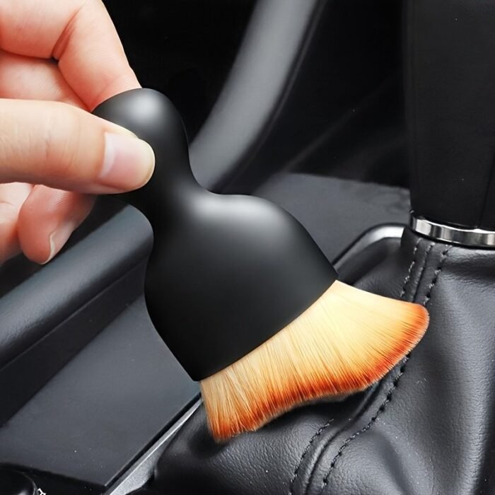 Car Interior Soft Bristle Brush, Dust Brush Car Wash Tool Car Interior Air Conditioner Vent Cleaning Brush Dust Removal Artifact - Image 1