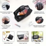 3Pcs, Mesh Cosmetic Bag, Mesh Storage Bag, Pencil Pouch - Image 6