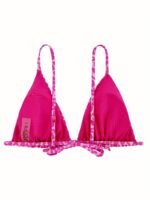 European And American New Leopard Print Triangle Cup Bikini Women'S Sexy Beach Swimsuit Top Adjustable Drawstring Swimsuit - Image 3