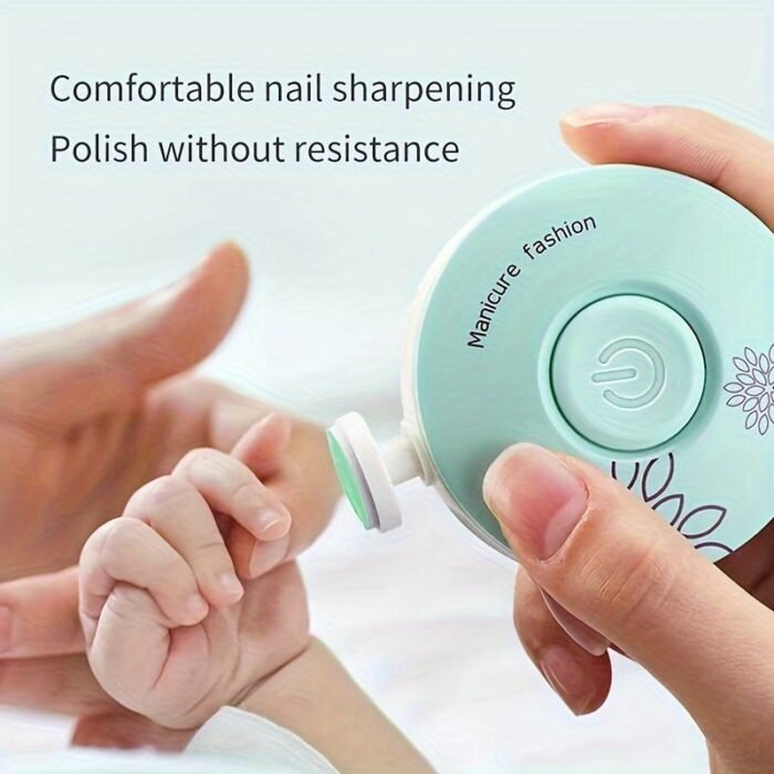 (Without Battery)3Pcs Electric Baby Nail Trimmer Kid Nail Polisher Tool Infant Manicure Scissors Baby Hygiene Kit Baby Nail Clipper Christmas Halloween Thanksgiving Children'S Gifts - Image 3
