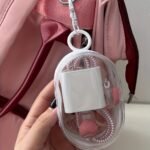 1Pc Clear Plastic Charger And Cord Organizer Mini Bag, Portable Earbud And Cable Storage Case, Protective Travel Pouch With Keychain For Accessories - Image 6
