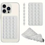 1Pc, Double-Sided Silicone Mobile Phone Suction Cup, Car Holder For Mobile Phones, Strong Adhesive Bracket, Suitable For Kitchen, Bathroom And Makeup Mirror, Iphone And Android, Suitable For Selfie And Video Recording, Gift - Image 5