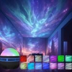 An Aurora Projector, Star Projector, With 7 Lighting Effects, Led Color Changing Lamp For Home Decoration, Home Decoration Birthday And Christmas Gift - Image 3