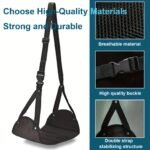 A Foot Hammock For Airplanes, Footrest, Travel Footrest For Flights, Hanging Leg Hammock With Straps, Portable Travel Accessory, Adjustable Height For Use In Planes, Trains, And Offices. - Image 2