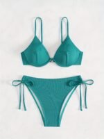 2024 New Arrival - Vibrant Yellow Strapless Bikini Set With Steel Support & Tie-Up Design For Women, High Stretch Polyester Blend, Perfect For Swimming & Beach, Beach Attire|Vibrant Swimsuit|Stretchy Fabric - Image 9