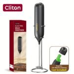 1Pc Powerful Electric Milk Frother Handheld With Stainless Steel Stand, Battery Powered Mixer For Coffee, Smoothies, Latte, Matcha, Hot Chocolate, Mini Hand Blender 2025 Edition, Kitchen Gift, New Year Present, Valentine'S Day Gift - Image 5
