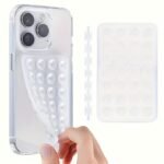 1Pc, Double-Sided Silicone Mobile Phone Suction Cup, Car Holder For Mobile Phones, Strong Adhesive Bracket, Suitable For Kitchen, Bathroom And Makeup Mirror, Iphone And Android, Suitable For Selfie And Video Recording, Gift - Image 9