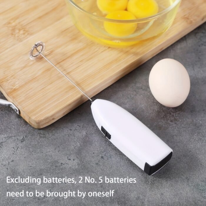 1Pc Stainless Steel Electric Milk Frother & Drink Mixer - Ultra-Fast Handheld Blender For Coffee, Lattes, Cappuccino, Matcha, Hot Chocolate & Creamer | 304 Stainless Steel, Battery-Powered, 36V, Coffee Blender - Image 11