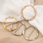 5Pcs Versatile Metal Scarf & T-Shirt Clips - Easy Knotting And Waist Cinching Accessories For Sewing And Knitting - Image 6