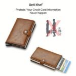 1Pc Men'S Rfid Carbon Fiber Credit Cards Holder, Rfid Mini Business Credit Card Holder, Ideal Gift For Men - Image 10