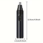 1Pc Gertzy Nose Hair Trimmer, Stainless Steel Head, Dry Battery Powered, Painless Nose And Ear Hair Remover For Men And Women - Ideal Father'S Day Gift, Nose Hair Removal | Ergonomic Design | Durable Trimmer, Nose Hair Trimmer - Image 2