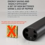 1Pc/2Pcs Intelligent Sensing Electric Grinder, Electric Salt And Pepper Grinder, Automatic Black Pepper Grinder, White Pepper Grinder, Convenient, Durable And High-Looking Electric Grinder, Suitable For Home Kitchen, Parties And Dinners - Image 11