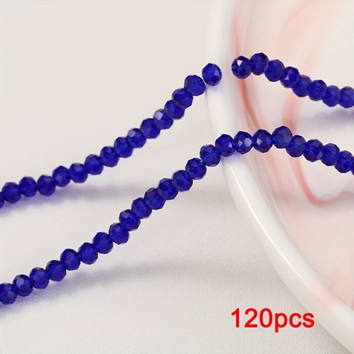 120Pcs Glass Beads Faceted Loose Spacer Round Beads For Diy Bracelet Necklace Elegant Handicrafts Jewelry Making Supplies - Image 26