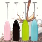 1Pc Stainless Steel Electric Milk Frother, Mini Portable Cappuccino Frother, Kitchen Accessory, Coffee Creamer Mixer, Cooking Gadget (Batteries Not Included) - Image 2