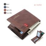 1Pc Men'S New Fashion Wallet, Large Capacity Coin Purse, Multi Card Slot Card Case With Zipper Coin Pocket Money Clip - Image 8