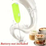 1Pc Stainless Steel Electric Milk Frother, Mini Portable Cappuccino Frother, Kitchen Accessory, Coffee Creamer Mixer, Cooking Gadget (Batteries Not Included) - Image 11