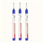 1/3Pcs/Set Long Head Markers Bathroom Woodworking Decoration Multi-Purpose Deep Hole Marker Pens Red/Black/Blue/Green Ink Oil Markers Pens Waterproof Multi-Purpose Deep Hole Marker Pen - Image 9