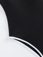 Contrast Color One-Piece Swimsuit, Spaghetti Strap Stretchy Bathing Suits, Women'S Swimwear & Clothing, Sexy Style - Image 5