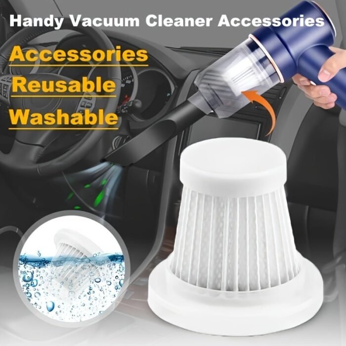 1/3/5Pcs Multi-Purpose Car Vacuum Filter - Durable, Washable And Reusable - Enhances The Suction Power And Performance Of Your Handheld Vacuum - Image 1