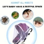 White Stretchy Mosquito Net For Strollers And Cribs - Breathable Polyester, Durable & Easy To Install, Ideal For Outdoor & Indoor Use, Outdoor Protection|Transparent Design|Durable Fabric - Image 4