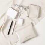 1Pc Automatic Closure Portable Organizer Pouch - Premium Synthetic Leather Travel Case For Lipstick, Earphones, Cables & Keys - Lightweight Compact Design In Caramel/Milk White/Black, Pouch Bag, Everyday Convenience, Sophisticated Accessory, Quality Craftsmanship - Image 10