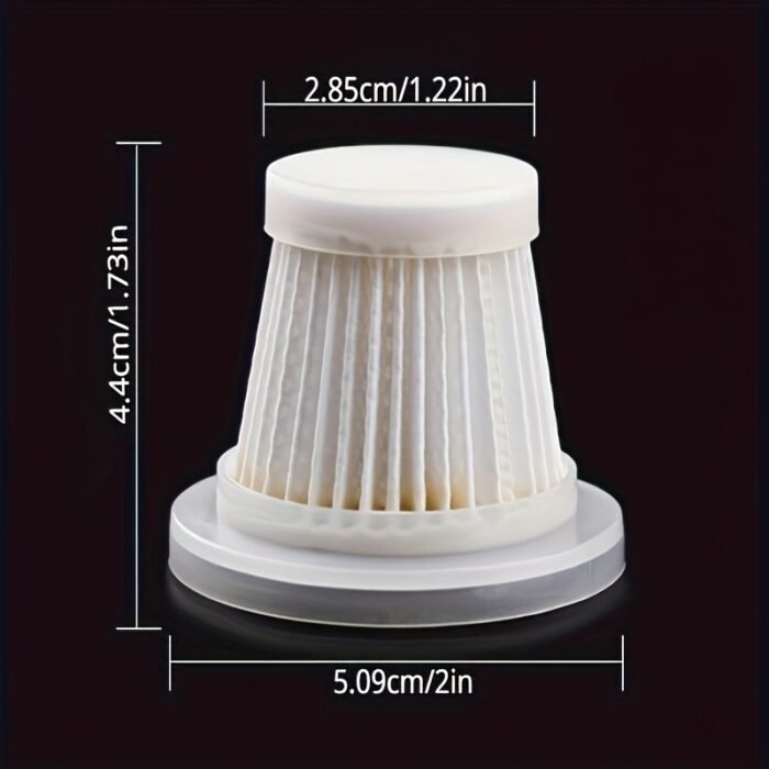 1/3/5Pcs Multi-Purpose Car Vacuum Filter - Durable, Washable And Reusable - Enhances The Suction Power And Performance Of Your Handheld Vacuum - Image 2