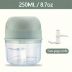 250Ml Electric Mini Garlic Chopper Usb Meat Grinder Garlic Crusher Sturdy Ginger And Vegetable Crusher With Safety Switch, Thickened, Chopper - Image 3