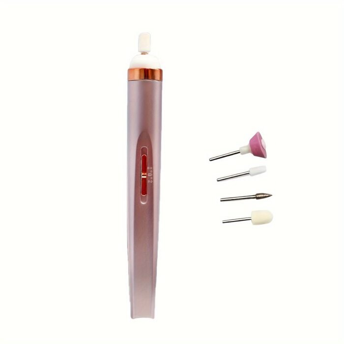 1 Set Portable Electric Nail File, Nail Pedicure Tool With Nail Drill Bits For Home And Salon Use, Get Professional Nail Art Effects At Home, Multiple Replacement Heads - Image 5