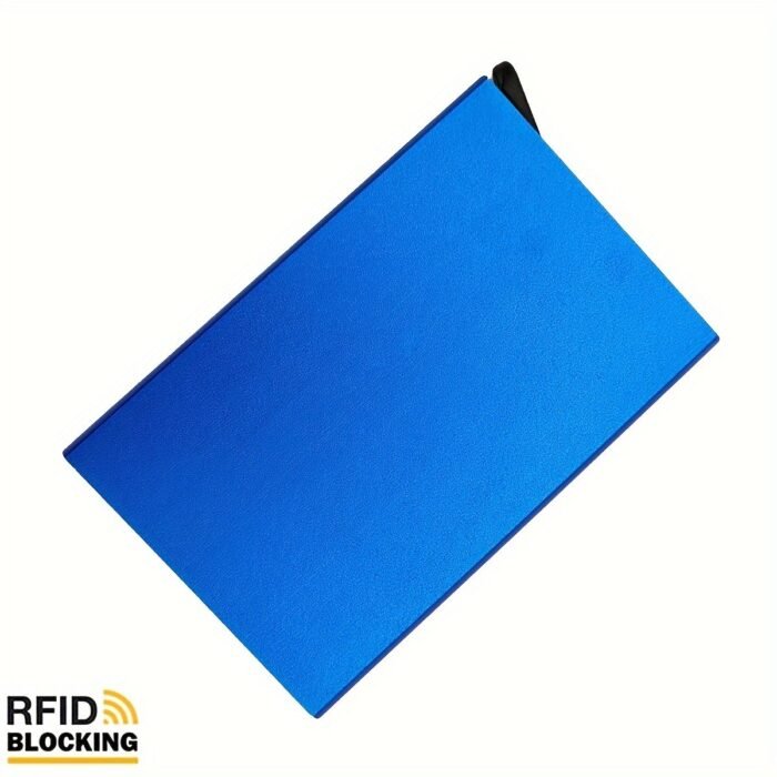 1 Men'S Aluminum Card Holder Id Rfid Credit Card Holder Automatic Pop-Up Bank Card Case Smart Detachable Mini Card Holder Holiday Gift Dad Daily Use - Image 9
