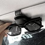 1Pcs Universal Sun Visor Glasses 1Pc Universal Car Sun Visor Glasses Clip, Pu Material, Auto Eyeglasses Holder, Vehicle Interior Accessories, Eyewear Storage Bracket - Image 14