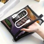 Large Capacity Nylon Makeup Bag With Charger Cable Print - Portable Travel Toiletry Organizer, Ins-Style Layered Cosmetic Pouch For Daily Storage, Portable Organizer|Layered Design|Durable Zipper Closure, Travel Cosmetic Bag - Image 2
