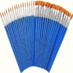 20 Pack Of Professional Synthetic Brushes For Oil, Acrylic, And Watercolor Painting - High-Quality Wooden Handles, Suitable For Fine Art And Crafts - Image 4